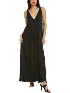 Eywasouls Malibu Celia Maxi Dress In Safari Peacock Size M/L